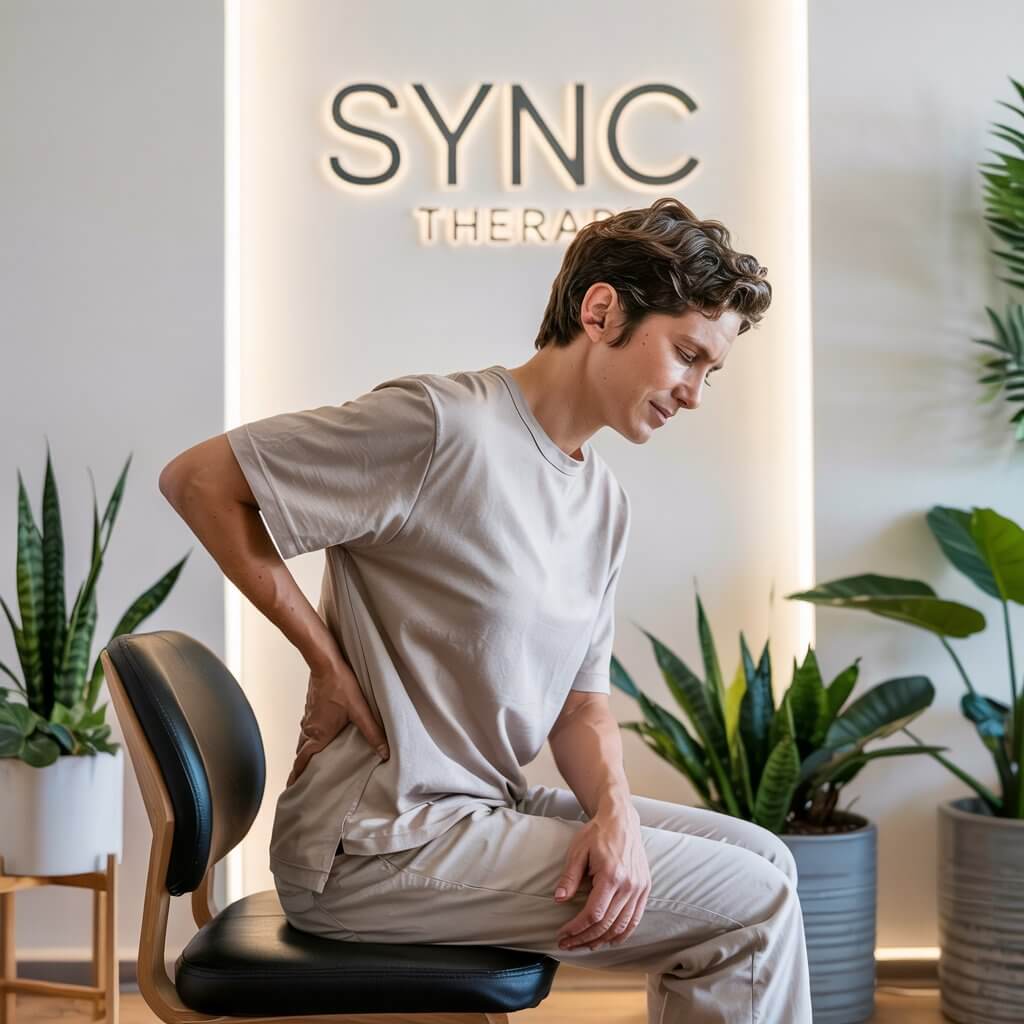 Back Pain Relief Victoria 1 Person receiving back pain relief massage therapy in Victoria