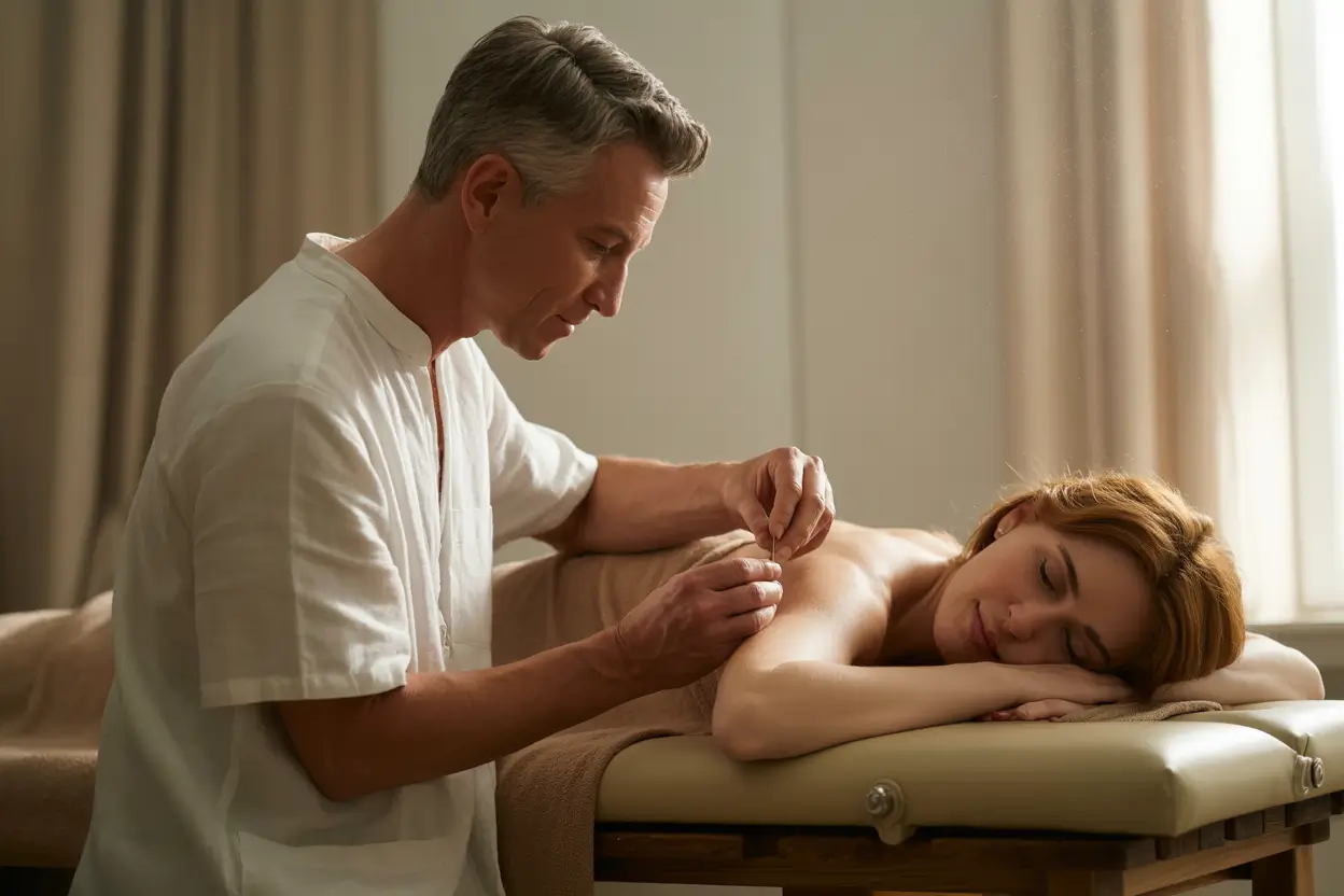 Best Acupuncture Clinics Victoria Bc 6 A professional studio photograph showcasing a therapeutic adjustment
