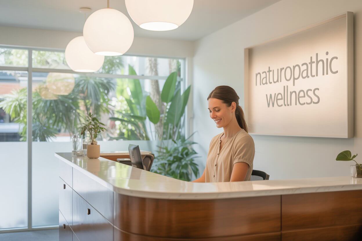 A naturopathic doctor consulting with a patient in Victoria BC